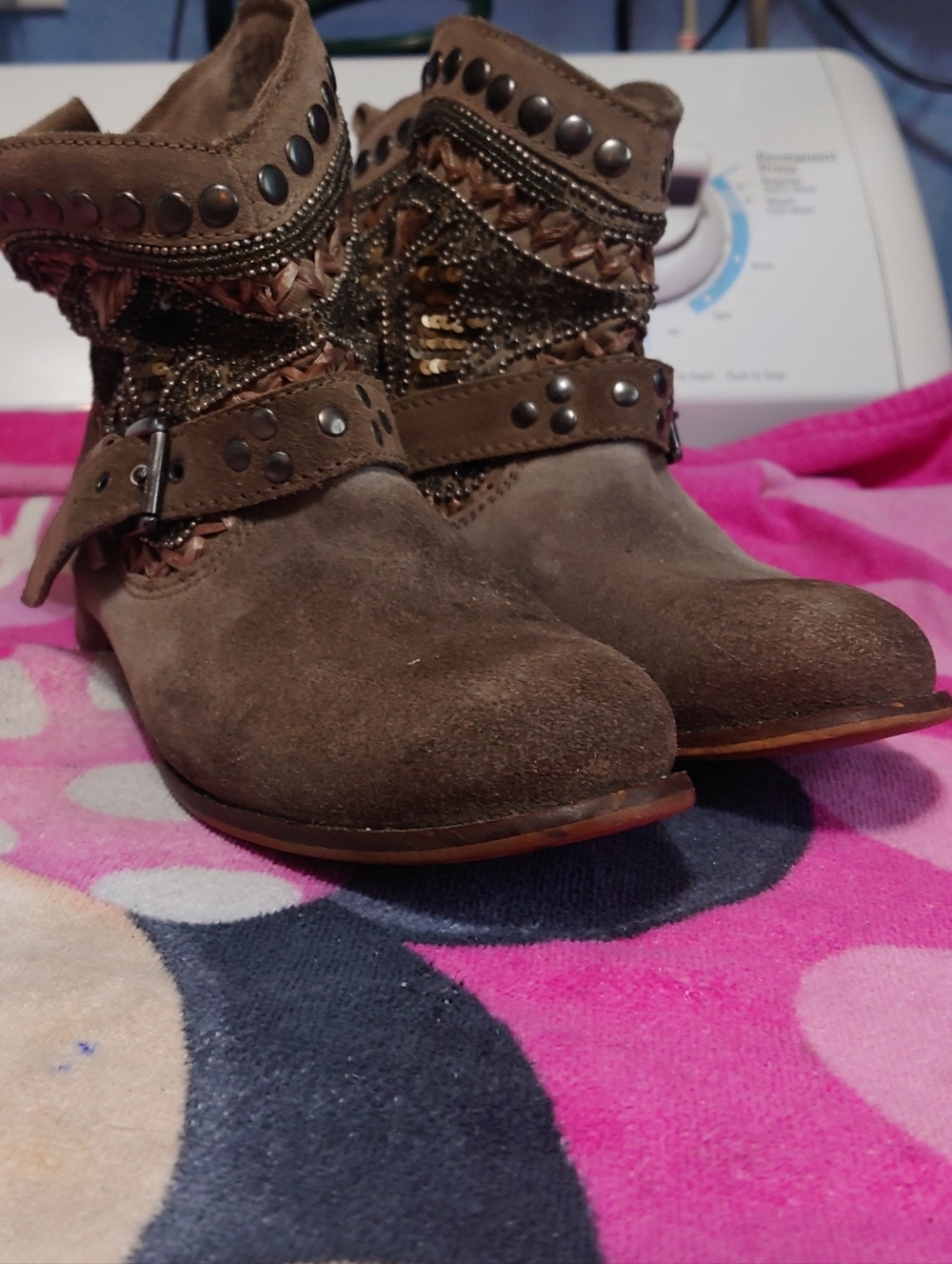 Real Leather Booties - Picture 2 of 6